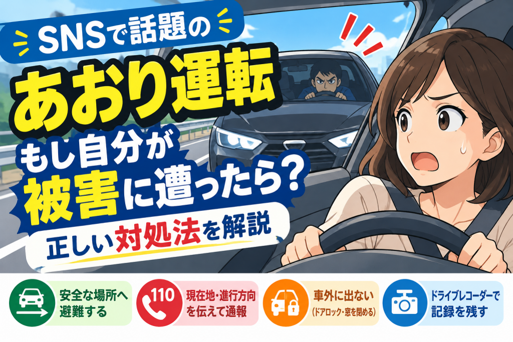 SNSで話題のあおり運転、もし自分が被害に遭ったら？正しい対処法を解説